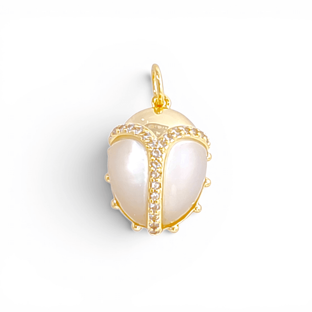 Fiore Mother-of-Pearl Ladybug Charm Pendant view 4