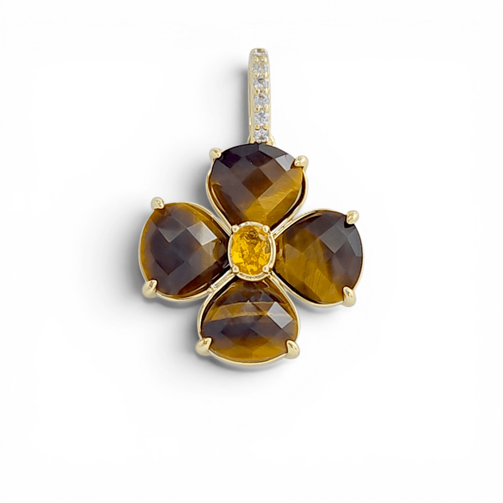Gemma Sonya Flower Pendant Necklace view 3