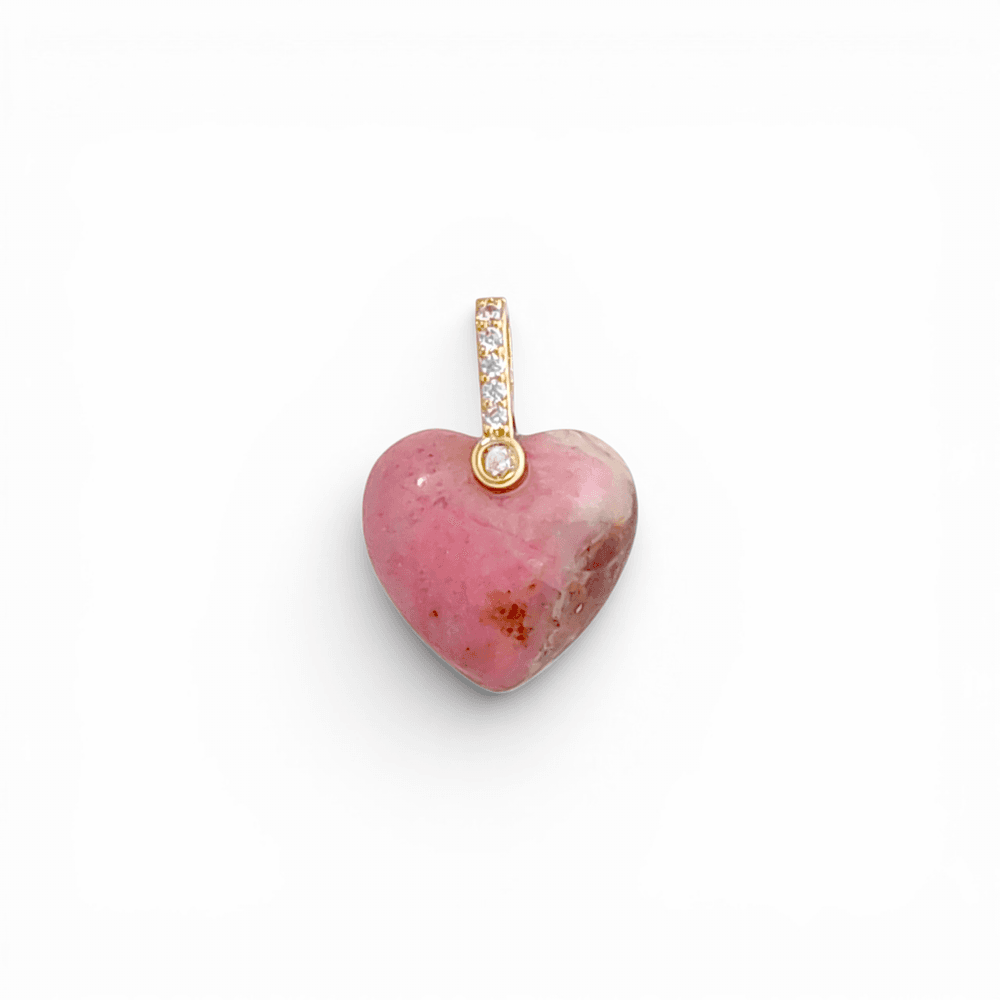Solare Natural Stone Heart Pendant Necklace view 5