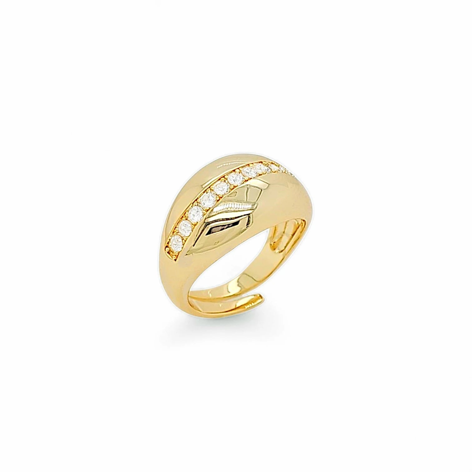Dolce Macarron Eternity Band in Gold - 18K Gold Plated Wholesale Jewelry