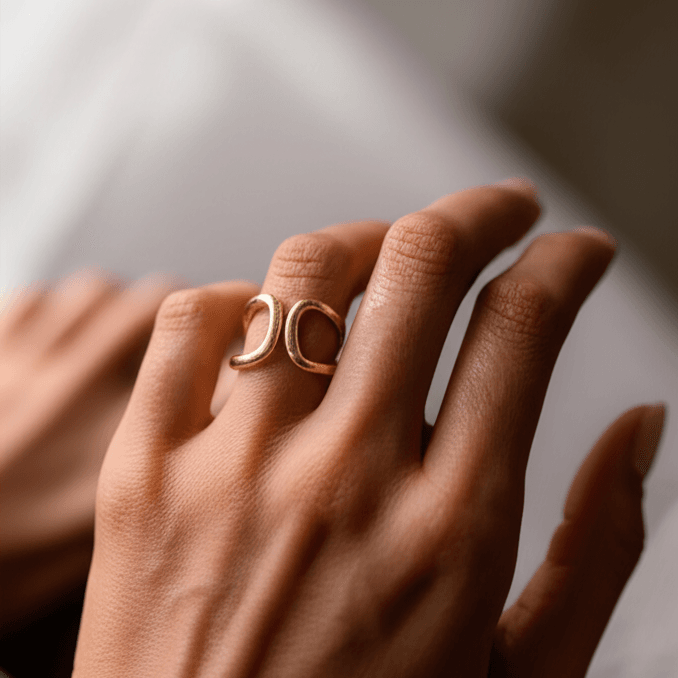 Bellissima Frequency Plain Cocktail Ring view 4