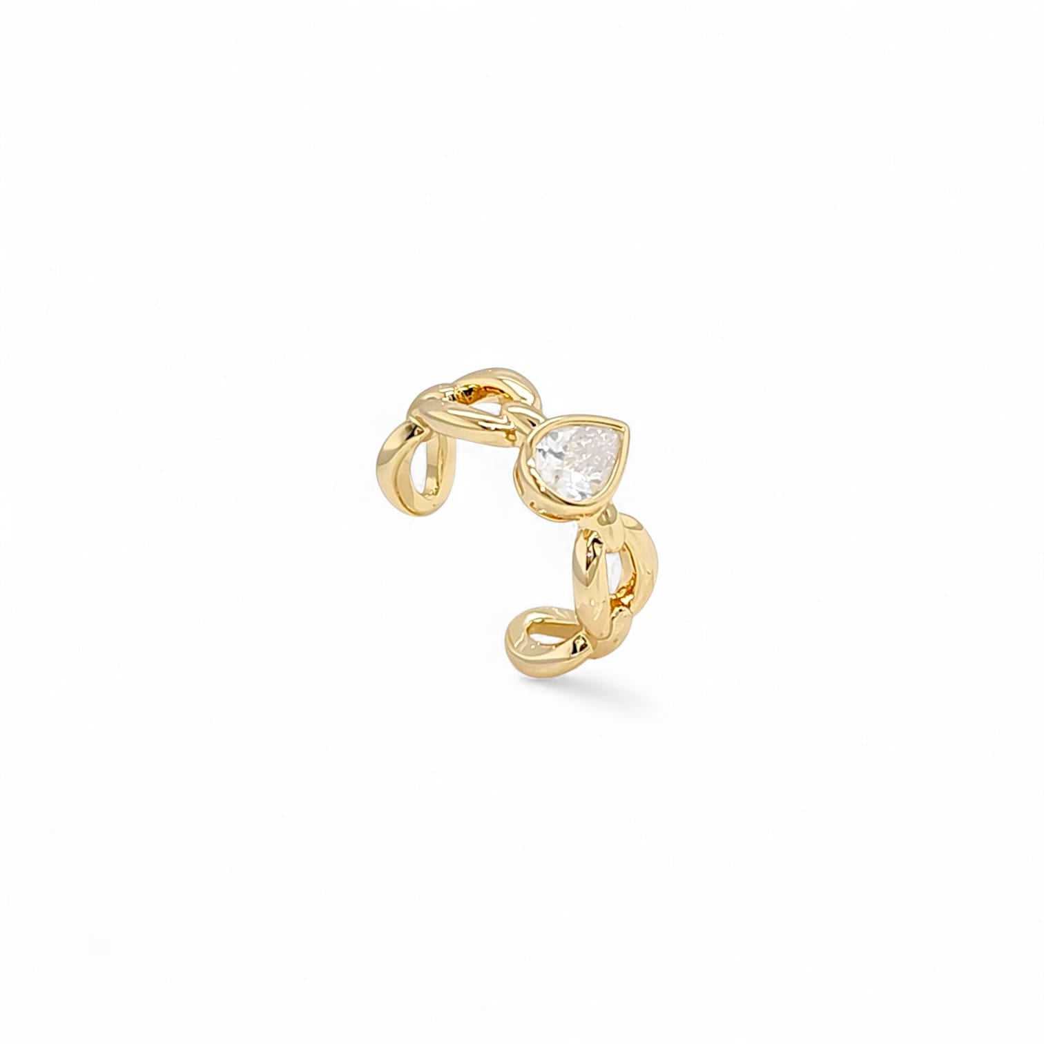 Verona Monaco Pavé Cocktail Ring in Gold - 18K Gold Plated Wholesale Jewelry