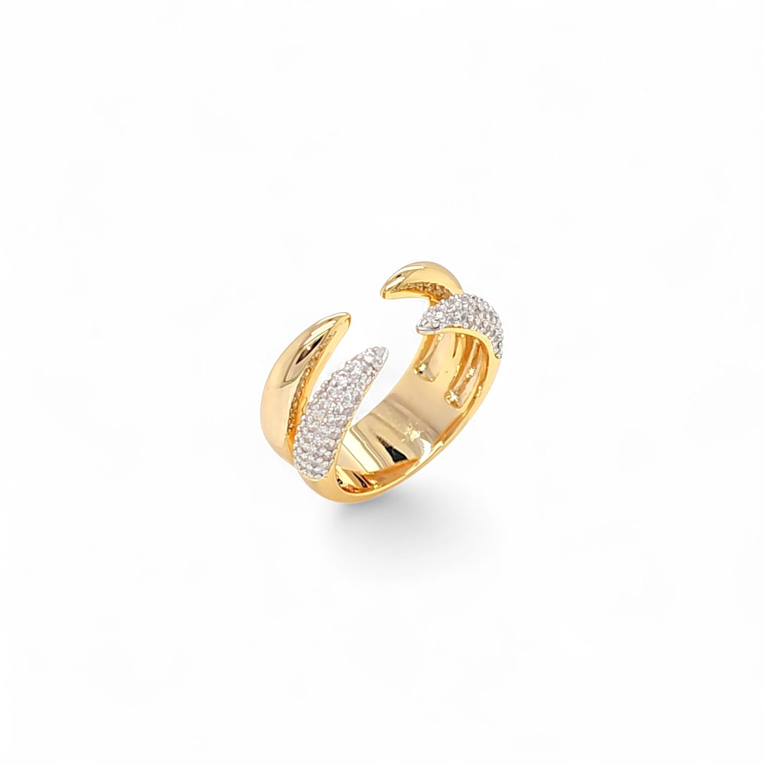 Speranza double taurus 2 tones Cocktail Ring