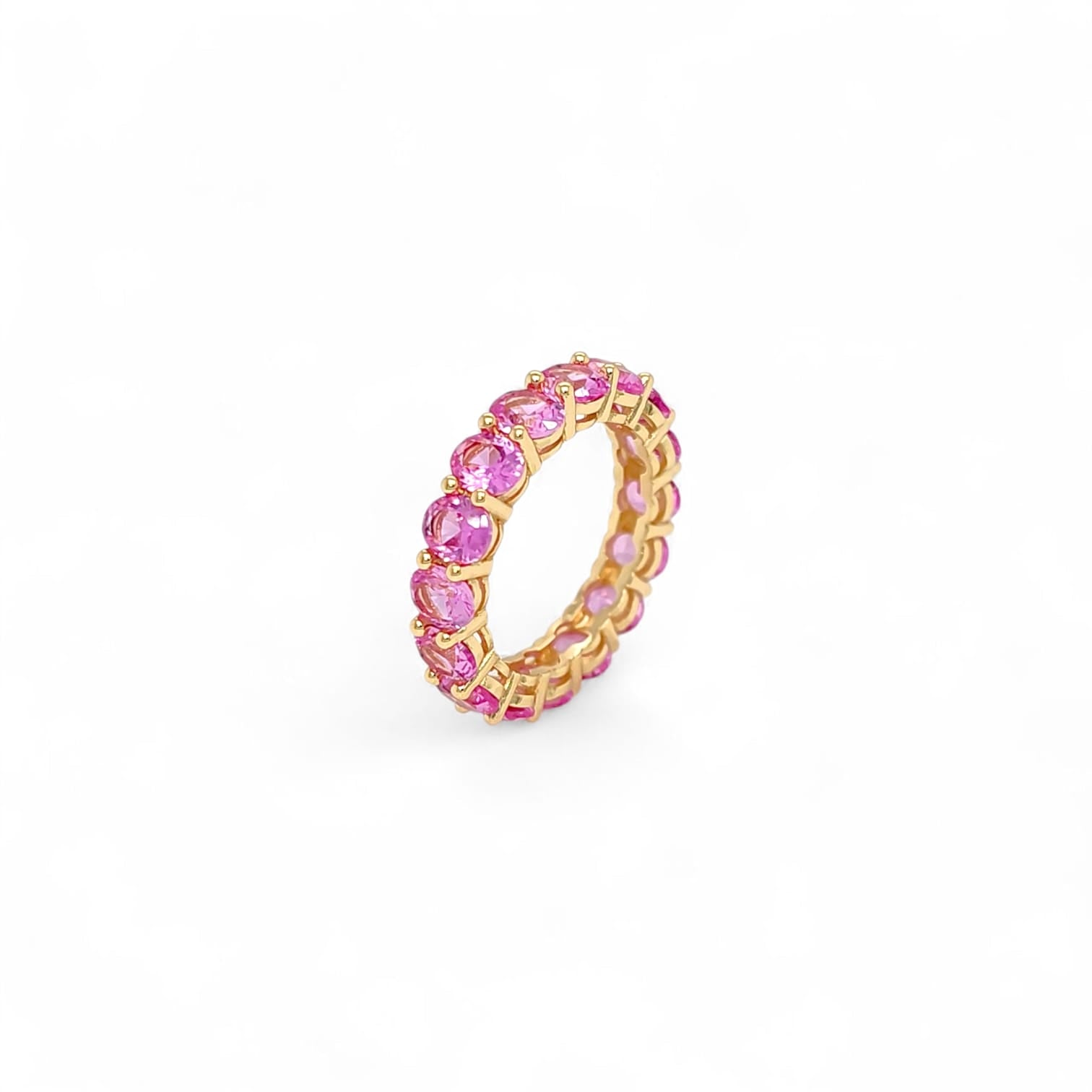 Siena Monaco Cocktail Ring in Pink - 18K Gold Plated Wholesale Jewelry