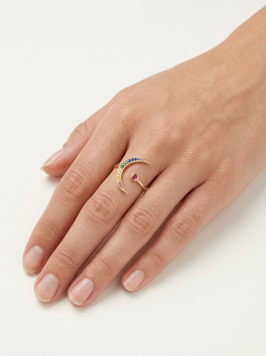 Incanto Moon Sky Cocktail Ring view 2