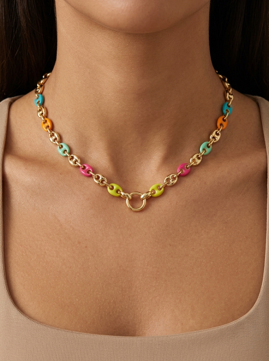 Lumina Color marine Necklace view 2